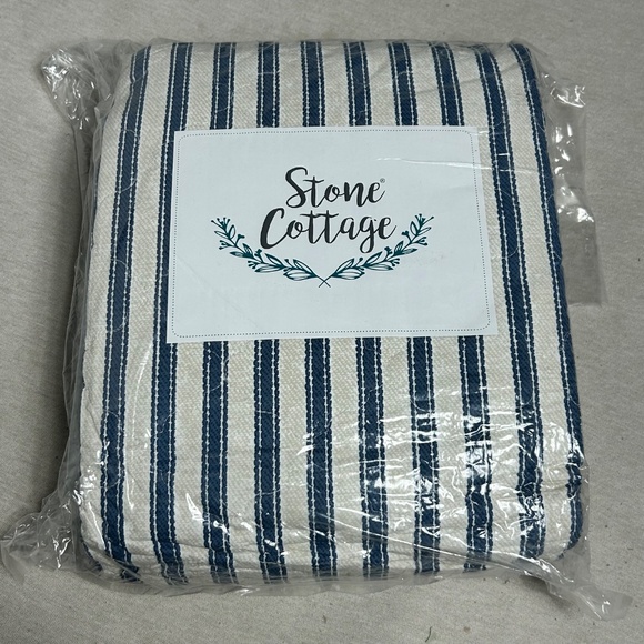 BRAND NEW Stone Cottage Willow Way Stripe Farmhouse Quilt Set – Full/Queen - Picture 3 of 5